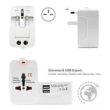 Worldwide Travel Adapter with Built in Dual USB Charger Ports™